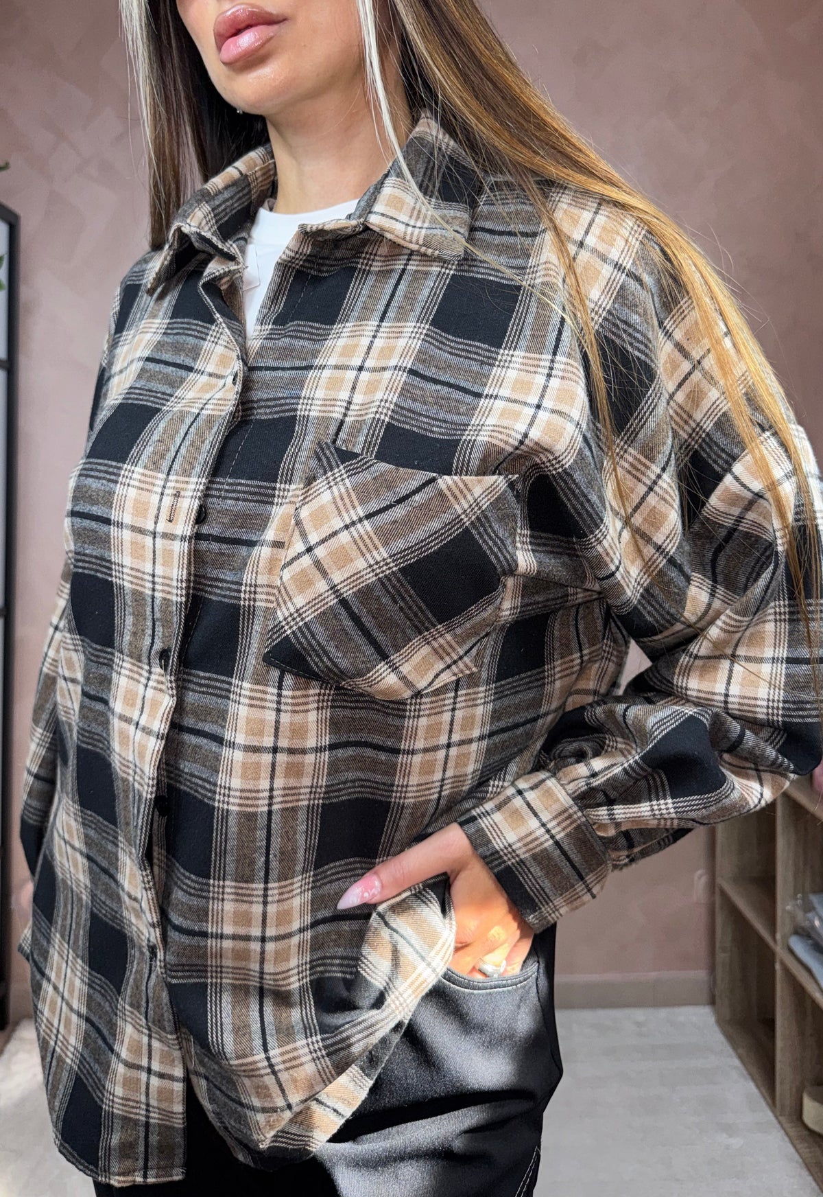 Camicia Tartan Over