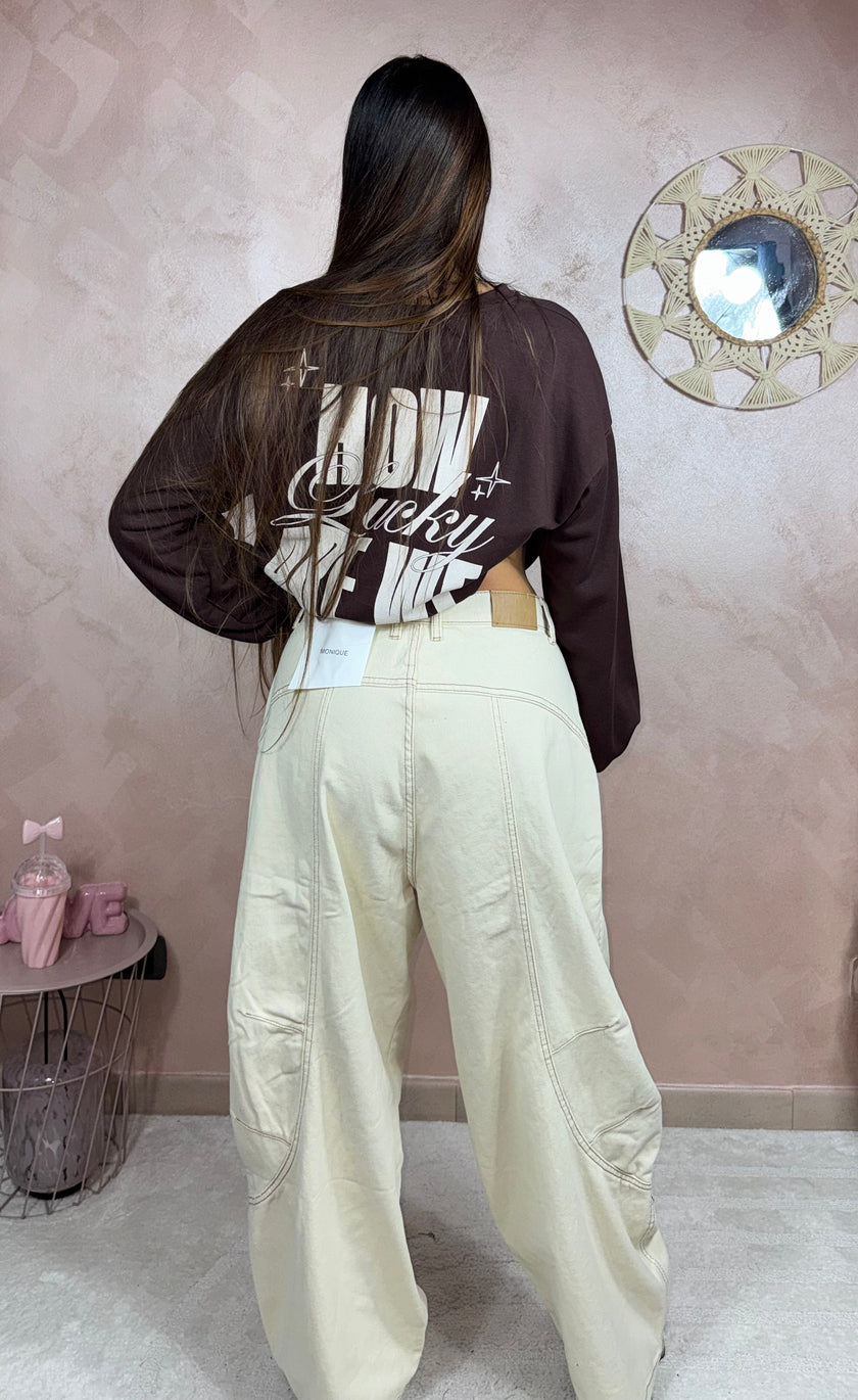 Felpa Brown Over