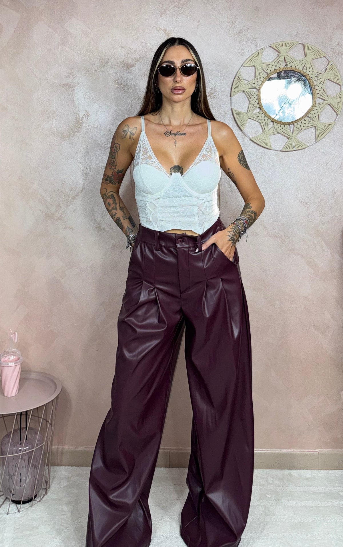 Pantalone Urban Eco Burgundy
