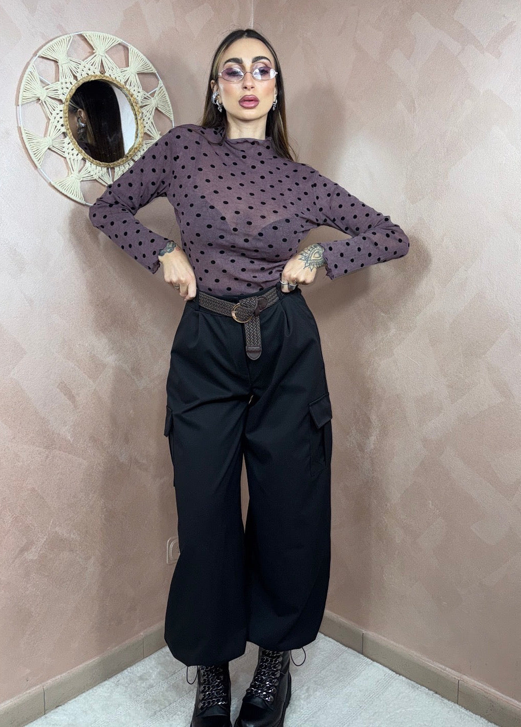 Maglia Malva Pois