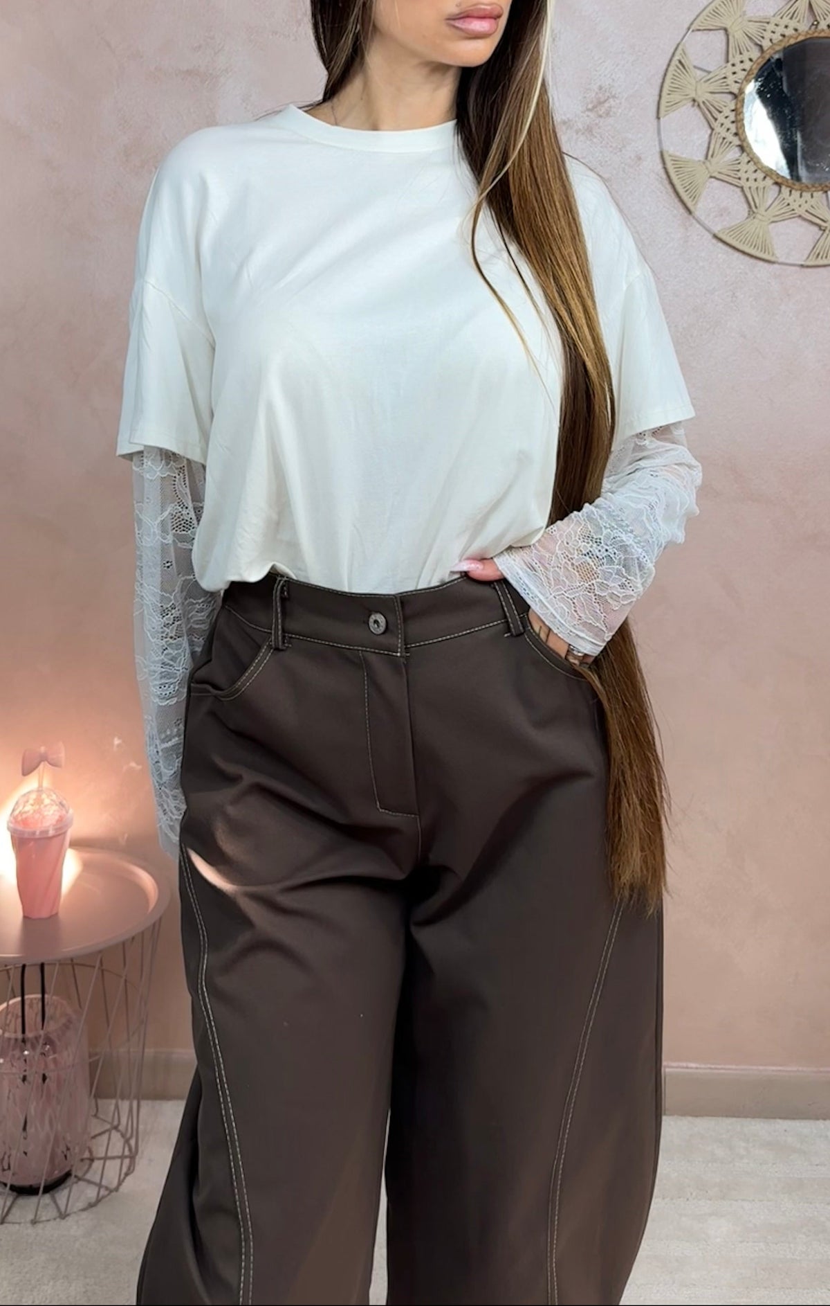 T-shirt Double Over Cotone