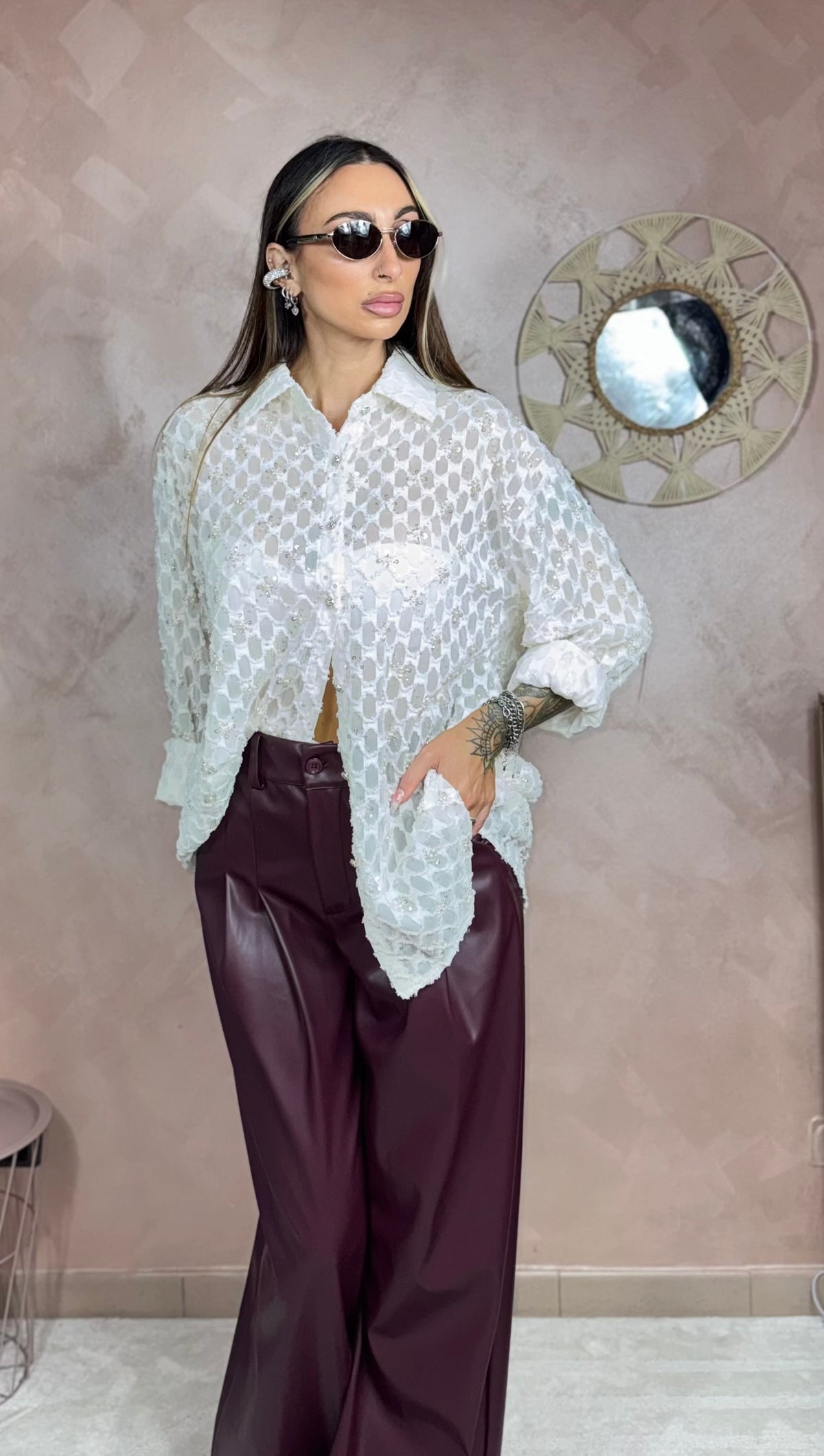 Camicia Diamante Over