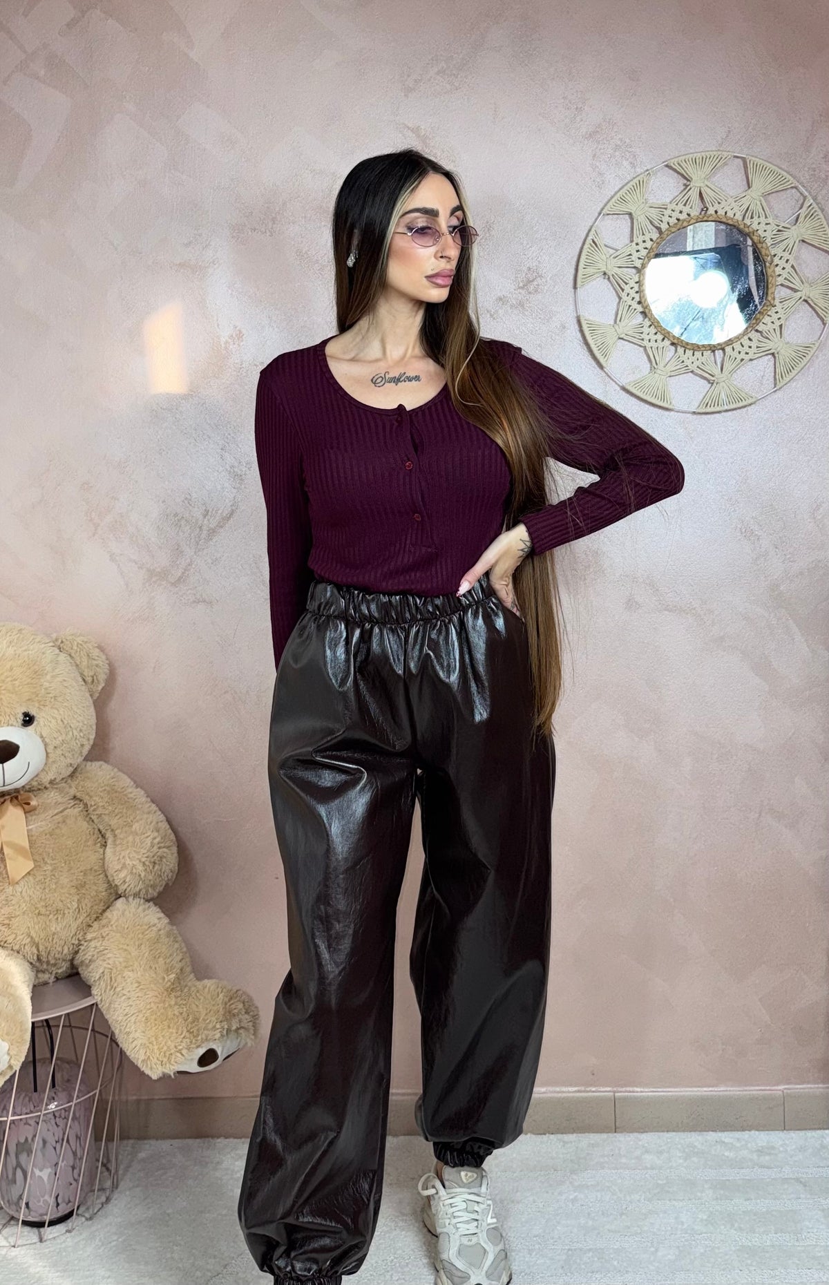 Maglia Serafino Burgundy