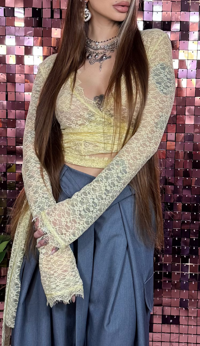 Maglia pizzo Mielle