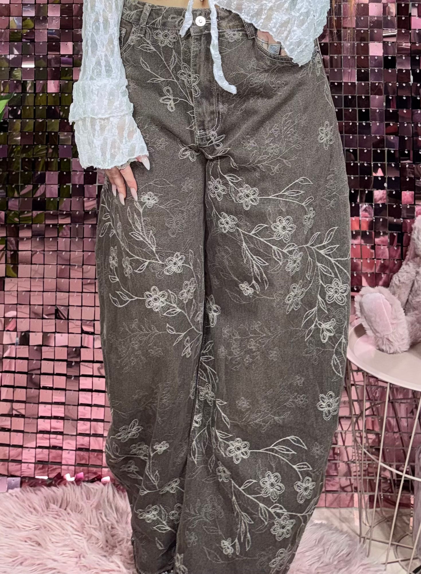 Jeans Balloon Flower