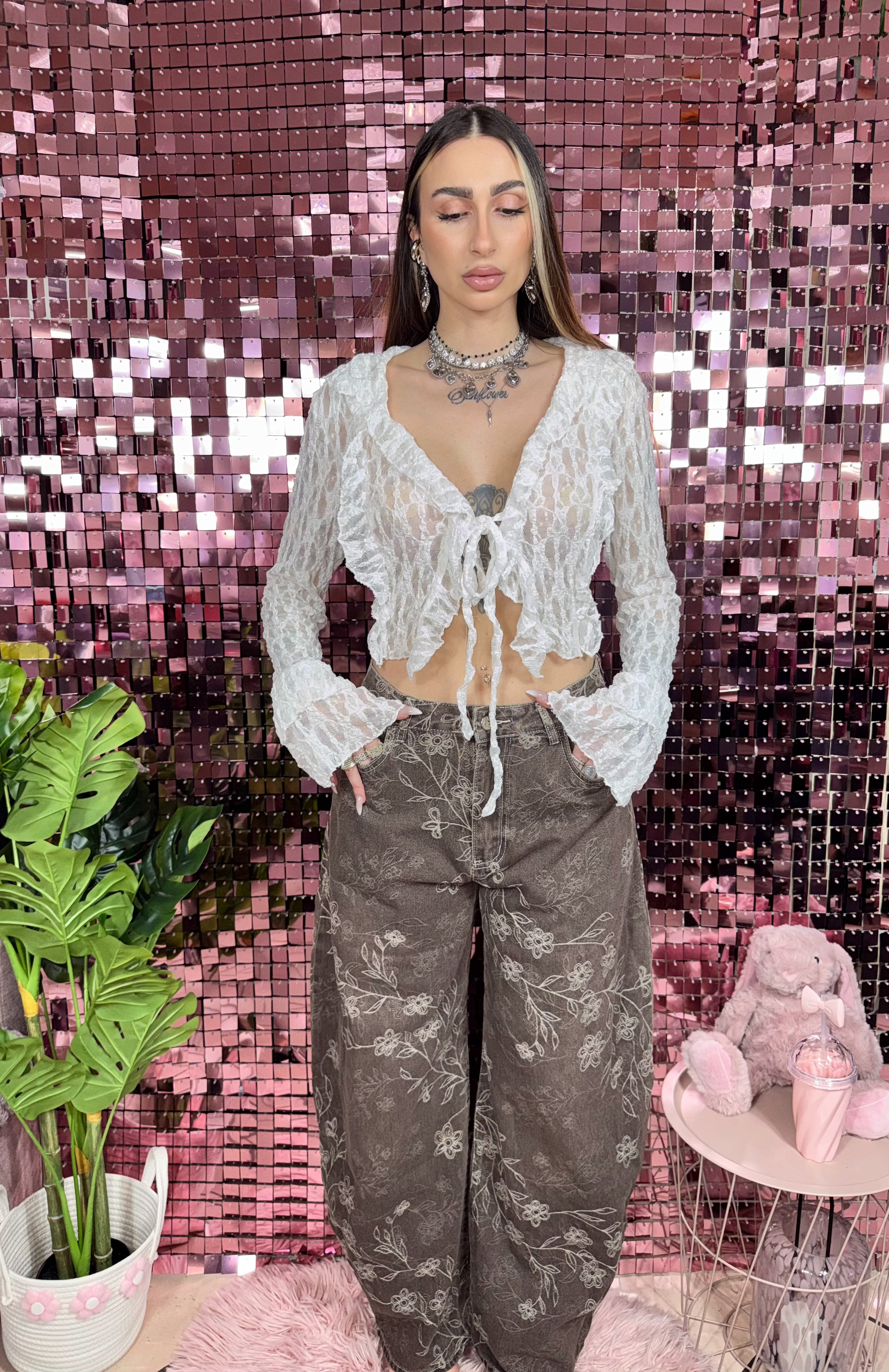 Jeans Balloon Flower