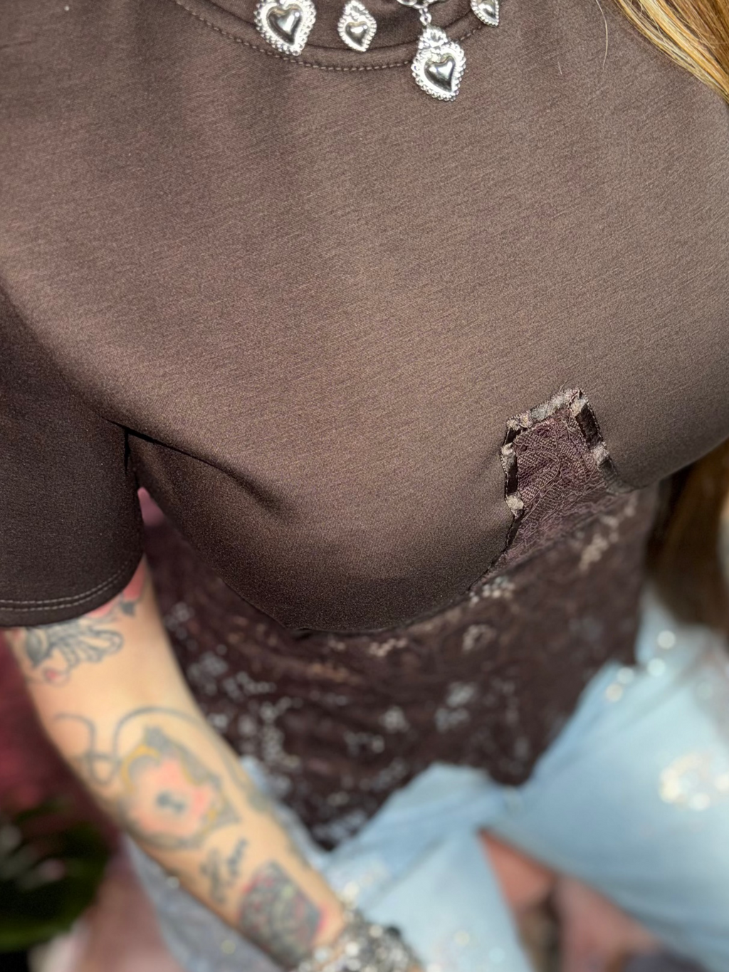T-shirt Lace